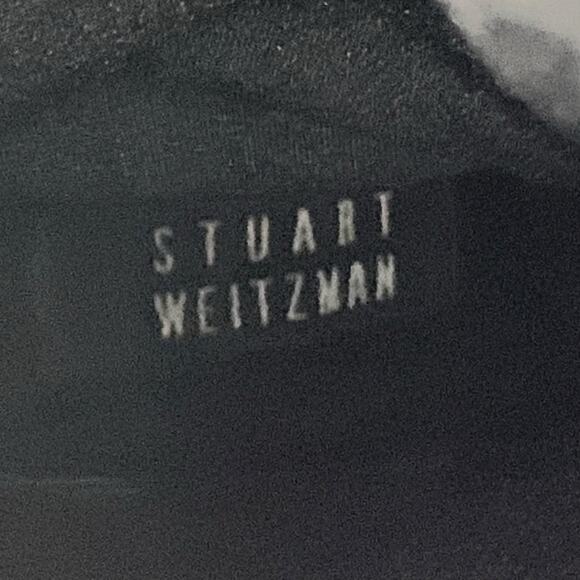 Stuart Weitzman Boots Black Suede Tall Knee High Heeled Women's 7.5 - Picture 5 of 11